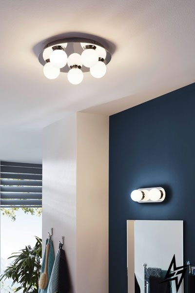 Стельовий світильник для ванної Eglo Mosiano 94627 LED 83037 фото наживо, фото в дизайні інтер'єру