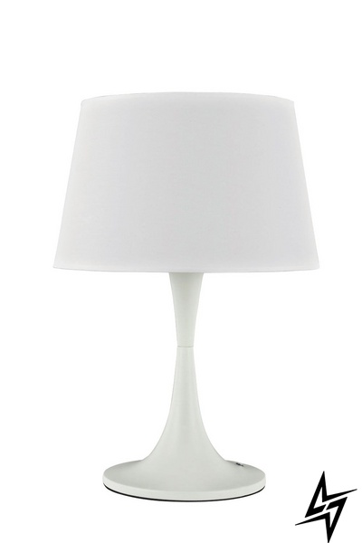 Декоративная настольная лампа Ideal Lux London Tl1 Big Bianco 110448 88007 фото в живую, фото в дизайне интерьера