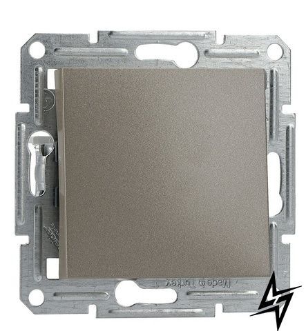 Выключатель 1-клавишный без рамки бронза Schneider Electric Asfora EPH0100169 фото