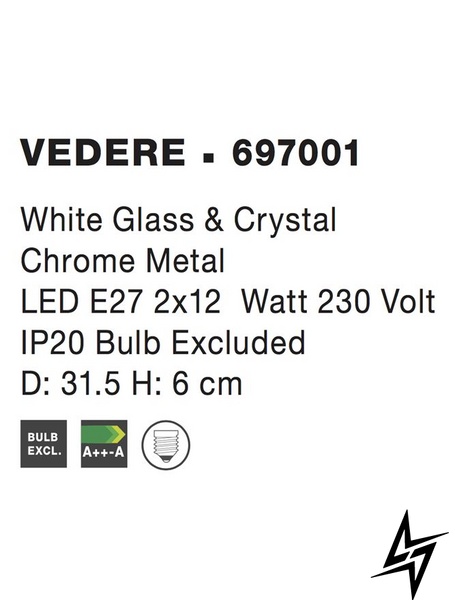 Потолочный светильник Nova luce Vedere 697001  фото в живую, фото в дизайне интерьера