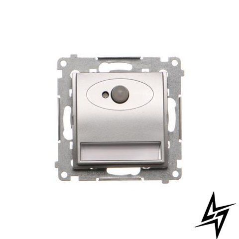 Вбудований LED-орієнтир із датчиком руху Simon DOSCB.01/43 54, срібний матовий, 230 В DOSCB.01/43 фото
