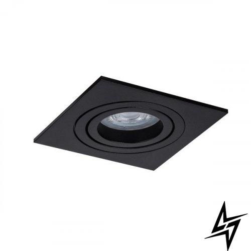Врезной точечный светильник ZARlight 03356B DL-5601-GU10 Black  фото в живую, фото в дизайне интерьера