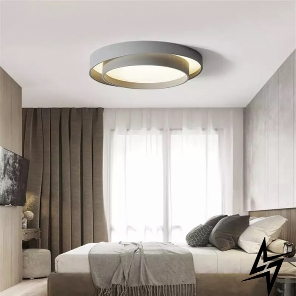 Светильник LED Minimal Grey D60 S23-38627 Серый/Белый 042160 фото в живую, фото в дизайне интерьера