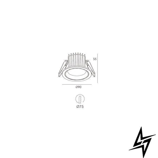 Точковий врізний світильник Luca RDL73028-3 10W WH 4000K LED фото
