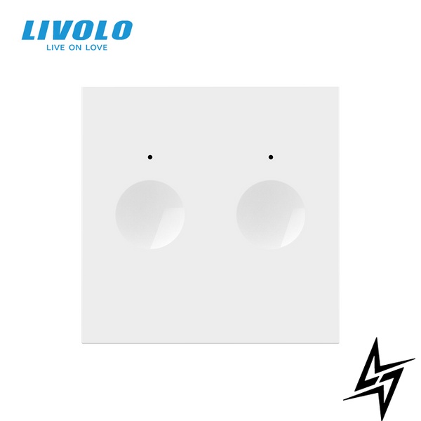 Механизм сенсорный выключатель Sense 2 сенсора Livolo белый (VL-FC2-2WP) фото
