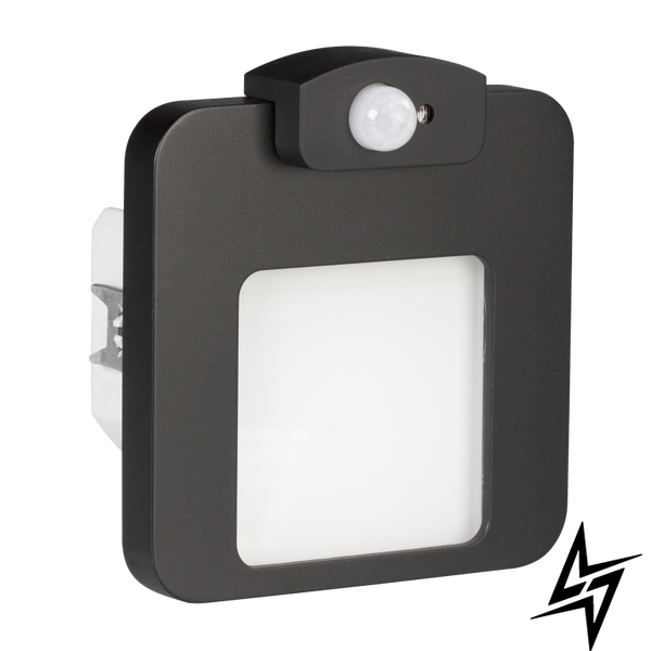 Настенный светильник Ledix Moza 01-222-61 врезной Черный 5900K с датчиком ЛЕД LED10122261 фото в живую, фото в дизайне интерьера