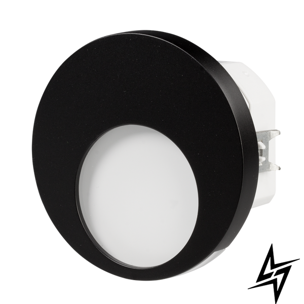 Настінний світильник Ledix Muna 02-224-62 врізний Чорний 3100K з радіоприймачем LED LED10222462 фото наживо, фото в дизайні інтер'єру