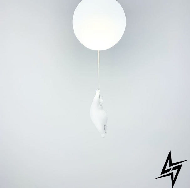 Дивовижна серія Bear Balloons Flush Mount LE25631 1xE27 55x20см Білий SGJ 10 фото наживо, фото в дизайні інтер'єру
