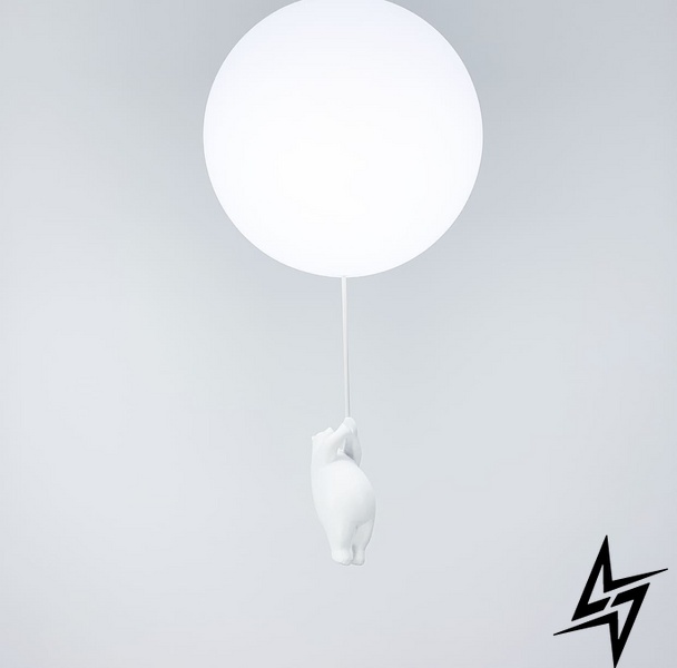 Дивовижна серія Bear Balloons Flush Mount LE25631 1xE27 55x20см Білий SGJ 10 фото наживо, фото в дизайні інтер'єру