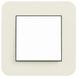 0211417 Рамка з білою підкладкою E3 Пісочний / Білий 1-постова Gira фото 2/2