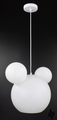 Стельова люстра підвісна на 3 лампочки L23-37556 Білий SGA5/300-2-wh фото наживо, фото в дизайні інтер'єру