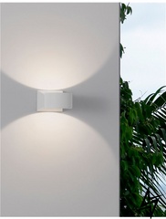 Вуличний настінний світильник Nova luce Chez 9259361 LED  фото наживо, фото в дизайні екстер'єру
