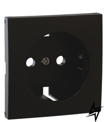 Центральная панель Logus 90631 TPM для розетки 2P+Z Шуко черная матовая Efapel фото