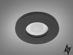 Влагозащищенный точечный светильник Alumo D23-31544 Черный QXL-1767-R-BK фото в живую, фото в дизайне интерьера