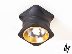 Накладний точковий світильник D23-31596 Золото/Чорний 168E фото наживо, фото в дизайні інтер'єру