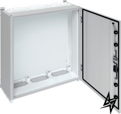 Трехсекционный шкаф FR63S Univers IP55/II 950x800x275мм (серый) Hager фото