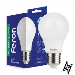 LED лампа Feron 01796 Standart E27 7W 4000K 5,5x10 см фото