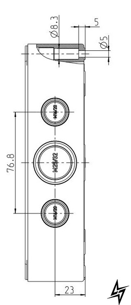 Коробка розподільна Spelsberg PC 1818-13f-m (8хM16/20 4хM25/32) IP66 sp12841301 фото