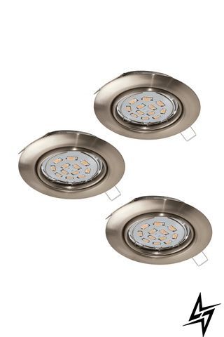 Точечный встраиваемый светильник Eglo Peneto 94408 хром GU10 фото