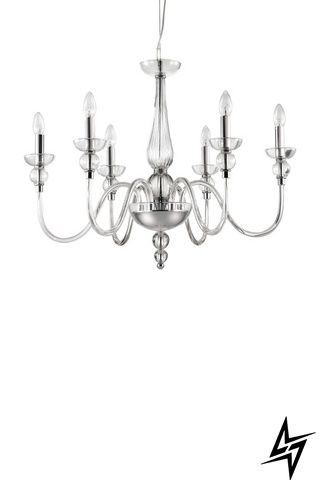 Люстра-свічки Ideal Lux 44422 Doge Sp6 Trasparente фото