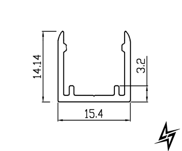 Алюминиевый профиль COLORS для NMT1312-Plus AS-NMT1312A-1000 AS-NMT1312A-1000 фото