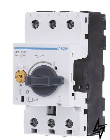 Автомат захисту двигуна 1,6-2,4 А, 2,5м MM507N Hager фото