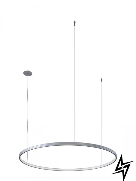 Светильник подвесной KLOODI KD-RG ONE UP 500 30W 3К ALU ЛЕД  фото в живую, фото в дизайне интерьера