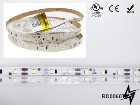 LED стрічка RISHANG 60-2835-12V-IP20 12W 920Lm 3000K 5м RD0060TA-A-WW фото