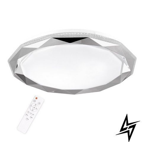 Стельовий світильник Goldlux Glossy 1 314819 LED 72 Вт, 4000 K, хромований, &Oslash;51 &times; 7 см фото