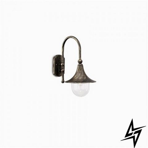 Настінний вуличний світильник Ideal Lux Cima 24134 чорний E27 IP43 24134 фото