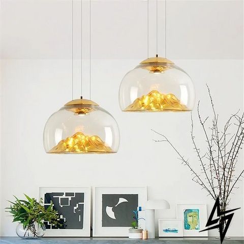 Подвесной LED светильник 40&times;40&times;30 см золотой 26-1200 фото