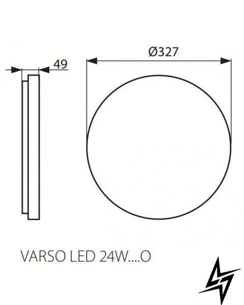 Вуличний світильник стельовий Kanlux Varso 26984 LED  фото наживо, фото в дизайні екстер'єру