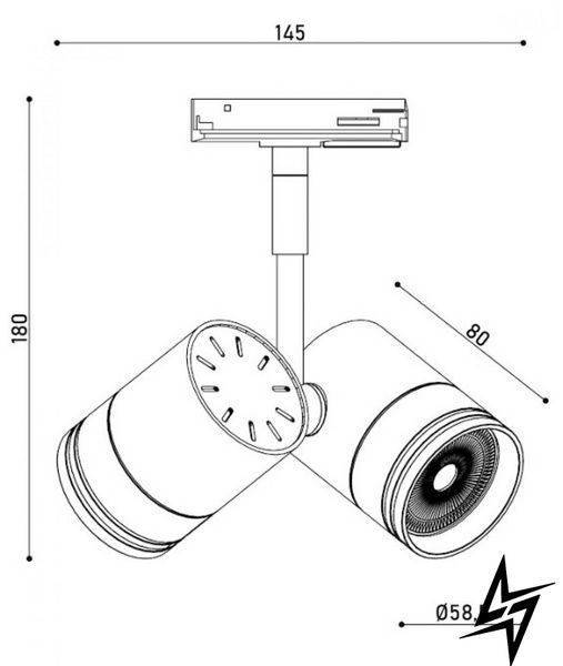 Трековый светильник Kloodi KD-5050/02-2L-WH Track белый 2&times;GU10 KD-5050/02-2L-WH Track фото