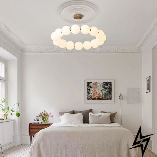 Люстра &Oslash;60 см латунна Mysa Pearl 26-6232 фото