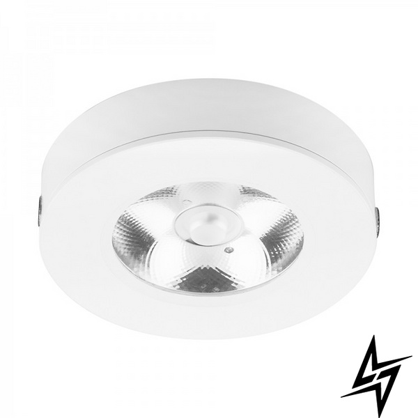 Накладной светодиодный светильник 5/7 Вт LE27055 AL 520 білий фото в живую, фото в дизайне интерьера
