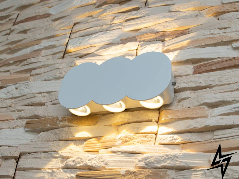 Многолучевая архитектурная LED подсветка D23-31080 Белый HS8166-6W-WH фото в живую, фото в дизайне экстерьера