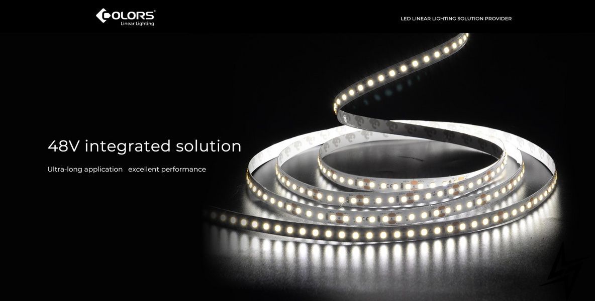 LED лента COLORS 144-2835-48V-IP65 NANO 5.4W 580Lm 4000K 5м DS8144-48V-12mm-NANO DS8144-48V-12mm-NANO-NW фото