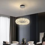 LED люстра кришталева з кільцями з пультом &Oslash;30 см хромована 26-0851 фото