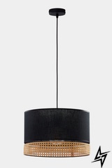 Люстра підвісна TK Lighting Paglia Black 6543 49553 фото наживо, фото в дизайні інтер'єру