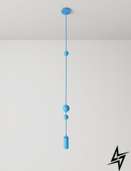 Подвесной светильник Sunderline 1S Blue (RAL 5024) Голубой  фото в живую, фото в дизайне интерьера