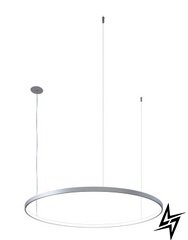 Светильник подвесной KLOODI KD-RG ONE UP 400 24W 4К ALU ЛЕД  фото в живую, фото в дизайне интерьера