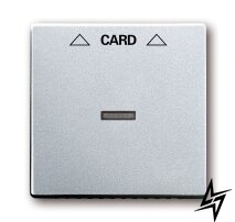 1710-0-3670 (1792-83), Панель для механізму карткового вимикача 2025 U, колір сріблясто-алюмінієвий, 2CKA001710A3670 ABB фото