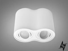 Накладний точковий світильник D23-31493 Білий QXL-1725-R-WH фото наживо, фото в дизайні інтер'єру