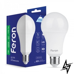 LED лампа Feron 01756 Standart E27 15W 6500K 6x12,5 см фото