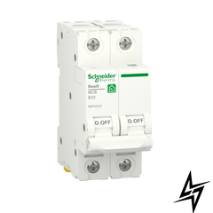 Автоматичний вимикач Schneider Electric Resi9 32 А 2P В 6кА R9F02232 фото