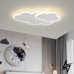 Светодиодный светильник в виде 2-х облаков на 3 режима освещения 23-29835 LED 40W 3000–4500–6000K, 31x56 см, Белый G 63 WT, 2435_4148 photo