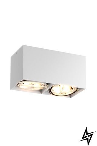 Точковий накладний світильник Zumaline Box Sl 2 89949-G9 білий 2&times;G9 89949-G9 фото