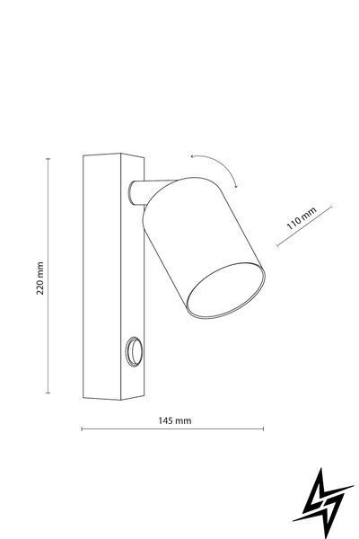 Настенное бра TK Lighting Top 6087 черное GU10 6087 фото