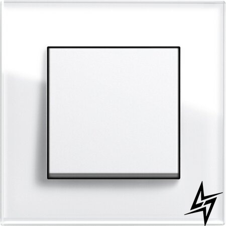 021112 Рамка Esprit Біле скло 1-постова Gira фото