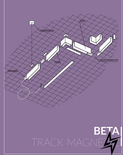 Магнітний трековий світильник BETA OPTICA AZ5198 Azzardo  фото наживо, фото в дизайні інтер'єру